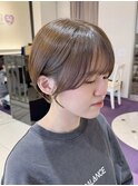 前髪あり丸みショート　京都美容室　進詩織