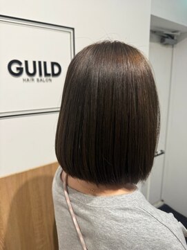 ギルド 東久留米店(GUILD) 艶ブラウン×まとまりボブ