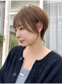 外はねショート 似合わせ ナチュラルショート シャギーウルフ