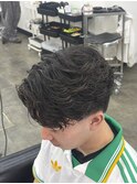 ラルフカール毛流れパーマフェザーパーマテーパーフェード
