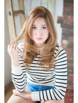 ナチュラルエフ(natural f) 【natural-f 豊中】センターパート 無造作 カール セミディ☆