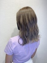 エイム ヘア デザイン 町田店(eim hair design) ミルクティーベージュ×鎖骨ミディアム×ハイライトカラー