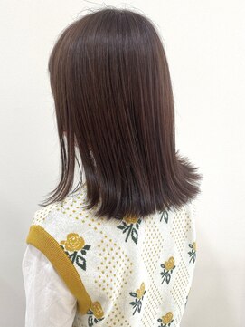 ヒビカ(HIBIKA) ピンクブラウン×外ハネ