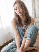 ピンクハイライト×ワンサイド☆今っぽ顔セミロング