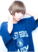前下がりショートボブ/ハンサムショート/耳掛け/ミニボブ