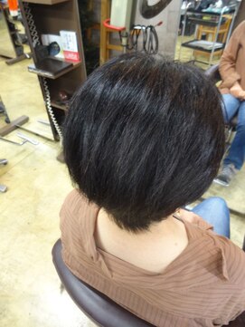 ヴァンテアン 巣鴨店 大人可愛い20代30代40代黒髪前下がりショートボブ丸みショート◎