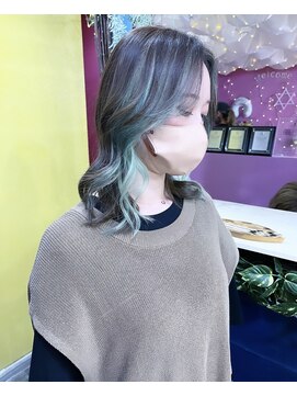 トーク 伊丹本店(TAL'KE) TAL'KE/インナーカラー×ミントグリーン_1160