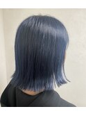20代30代40代ダブルカラー透明感毛先パーマ肩ライン外ハネ