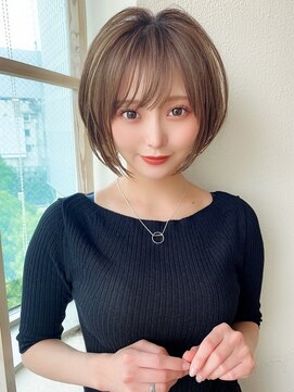 アフロート ディル(AFLOAT D'L) 大人かわいい 小顔 ショートボブ ひし形シルエット グレージュKI