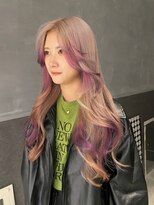 ボコカ(bococa) 【macana指名】デザインカラー エンドカラー ピンクベージュ