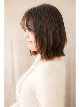 カバーヘア ブリス 志木南口駅前店(COVER HAIR bliss) ニュアンスカラーくびれヘア切りっぱなしボブZ志木20代30代40代