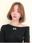 前髪　こなれミディ　イメチェン　ウェーブパーマ　韓国マッシュ