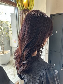 リジェール 鶴舞店 ロング×艶髪チェリーレッド