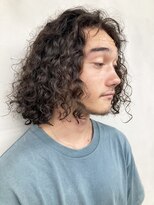 トオ(TOH)&nbsp;くるくるハードパーマカーリーヘアメンズパーマボブパーマ