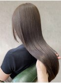 グレージュ髪質改善カラー韓国ヘア透明感トリートメント
