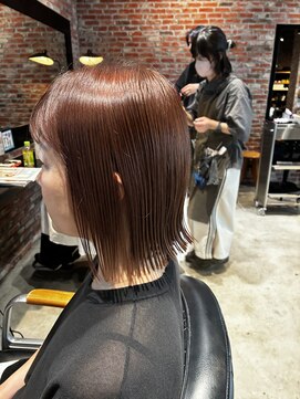 オーガニック アトリエ 大宮(organic+atelier) 髪質改善カラー◎40代50代白髪ぼかし×大人ボブ 艶と潤い