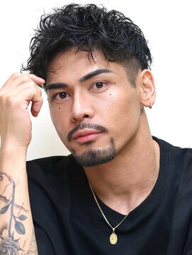 ベーア メロー(Bar mellow) 刈り上げ2ブロック無造作パーマ