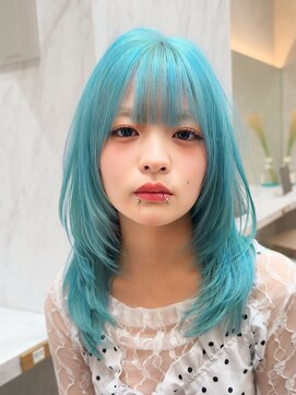 ロンド レア 天神大名店(Lond Le’a) イヤリングカラー/外ハネボブ /縮毛矯正/レイヤーボブ/艶髪