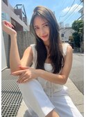 Ameri【新宿】オリーブベージュ×顔まわりレイヤー