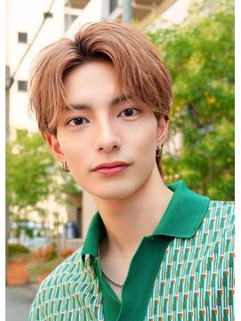 オーシャントーキョーウエスト 心斎橋 (OCEAN TOKYO WEST) シースルーセンターパートツーブロックラウンドマッシュウルフ