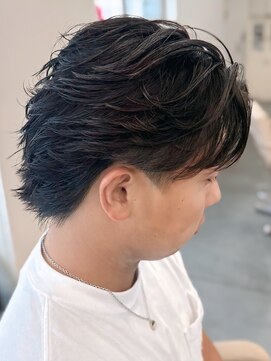 バース バイ ハピネス(BIRTH by happiness) 奈良men'sサーフフェザーパーマフェザーショート