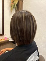 アミリー ひたち野うしく店(Amily)&nbsp;ハイライトバレイヤージュダブルカラーケアブリーチ20代30代