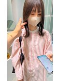 前髪.マルチダボブ.ピンクベージュ.インナーグレージュ/.mood48