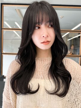 アース 東戸塚店(HAIR & MAKE EARTH) 20代30代◎韓国風黒髪レイヤーカット×顔周り小顔カット