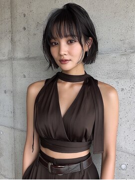 アンドレイ 表参道(andrey) 黒髪カタログ/クラゲヘアー/オリーブグレー/表参道