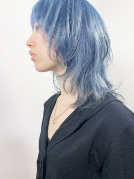 レイヤーウルフカットブリーチカラー札幌大通駅バスセンター駅