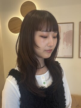 ラヴィズム 名駅店(LUVISM) ミディアム/レイヤー/顔周りレイヤー/ボブ/パーマ/艶カラー