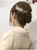 大阪なんば/訪問着ヘア/着物ヘア/卒業式ヘア/成人式ヘア