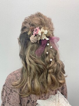 バサラ 横浜駅前店(VASARA) 横浜/着物ヘア/ハーフアップ/アレンジスタイル