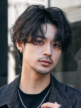 フィフス 渋谷(fifth) 渋谷波巻きツイストスパイラルルーズパーマセンターパートメンズ