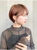 ハンサムショート/丸みショートボブ/20代30代40代50代/顔周り