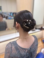 美容室 ルミネ&nbsp;リボン風金箔アレンジ