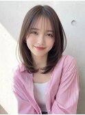 【NOA】韓国風ミディアムレイヤー×透明感グレージュ髪質改善