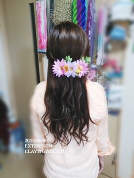 クレイジービッチ(CLAY G BITCH) 【￥13000】仙台エクステ 胸下ストレート