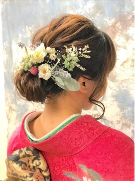 ヘア メイク ココ(hair make coco) 成人式♪お花畑♪