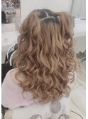 ふわふわハーフツイン