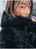 リップラインのミニマムボブ