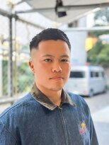 フジヤマ バーバー ショップ(FUJIYAMA BARBER SHOP)&nbsp;七三オールバックツイストパーマコンマヘア