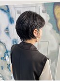 耳掛け◎ハンサム丸みショート