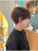 石田勇士郎グレュージュカラーボブウルフ黒髪ココアベージュ