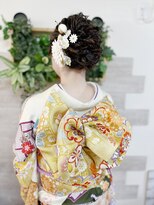 ロカット サロン(Roquat Salon)&nbsp;成人式振袖着付けとヘアセット【浴衣/立川/立川南/エクステ】