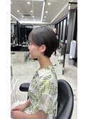 大人丸みショート/前髪あり/20代/30代/40代