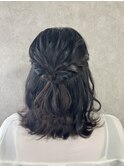王道ふわふわハーフアップ