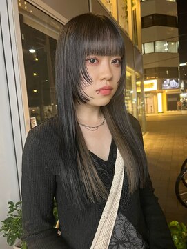 カフ(CAF) CAF松本/顔まわりレイヤー/インナーカラー/大阪/心斎橋