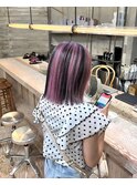 セクションカラーポイントカラーデザインカラーハイトーンボブ