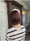 タッセルボブ×ピンクブラウン♪